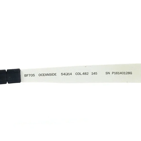 Blackfin Eyeglasses Frame BF705 OCEANSIDE COL.482 Matte Black White 54-14-145